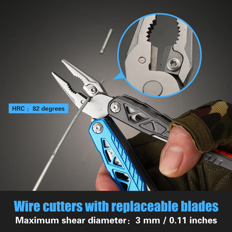 Multifunctional Hammer Folding Pliers Screwdriver Wrench